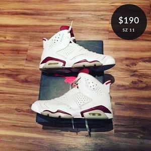 Jordan 6 Maroon 2015 release size 11